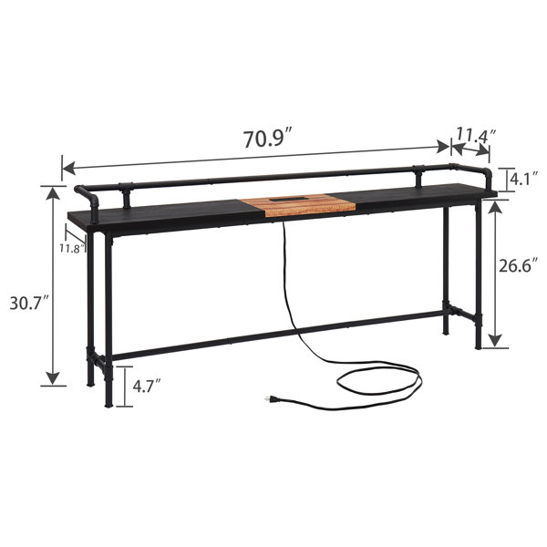 Trent Austin Design® Ramsdell Console Table with Builtin Outlets